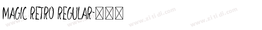 Magic Retro Regular字体转换